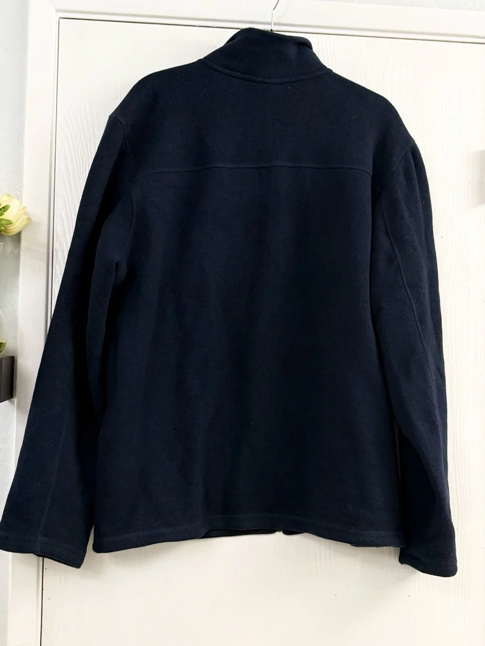 The North Face Men's Navy Full Zip Fleece Jacket Lightweight Size XL